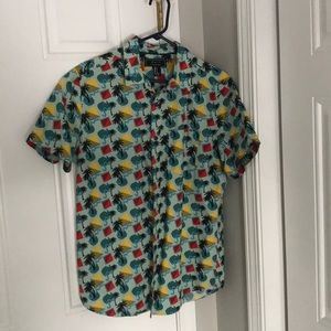 Button up themed shirt